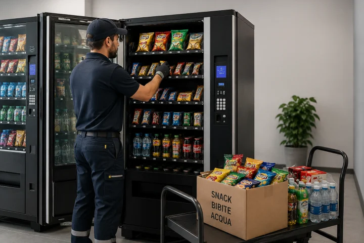 Assistenza e rifornimento distributori automatici